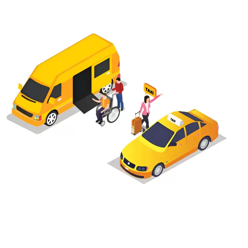 Comparison chart showing differences between ambulette and wheelchair taxi in NYC