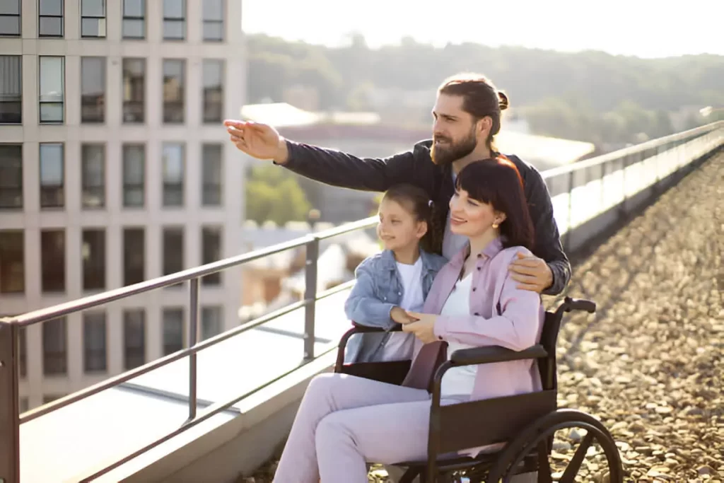 Brooklyn family using wheelchair transportation service for safe travel