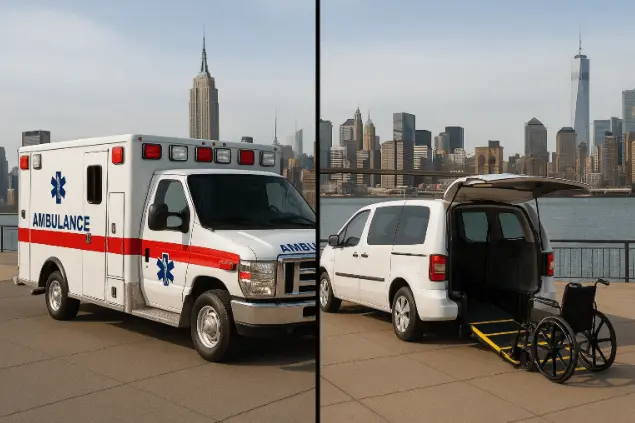 Ambulance service near me vs wheelchair transport in NYC