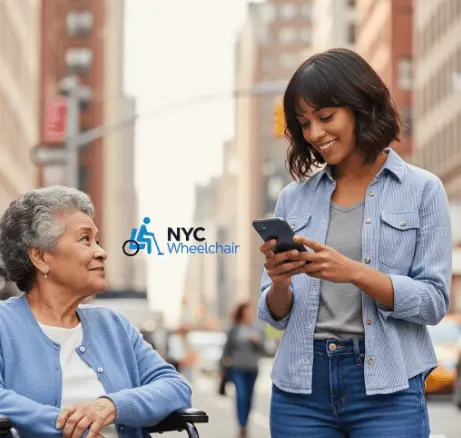 Daughter scheduling non-emergency wheelchair ride for her senior parent in NYC