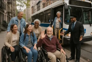 Accessible group wheelchair transport service in NYC. accessible group transportation NYC.