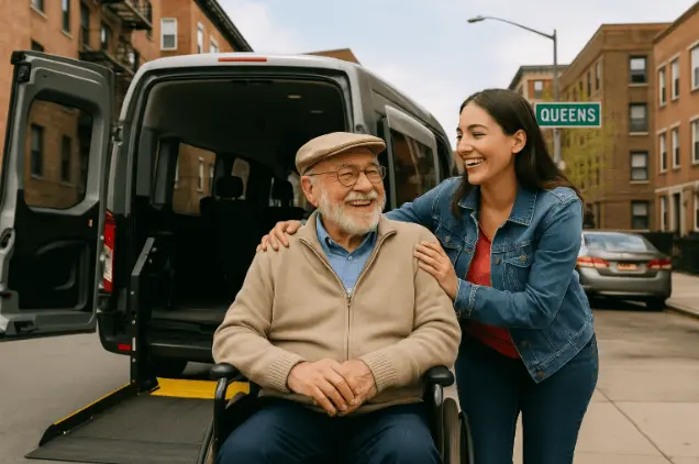 Queens family choosing wheelchair van over ambulance service