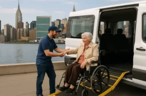 Disabled transportation services near me in NYC wheelchair accessible van