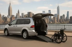 Affordable wheelchair accessible transportation van in NYC with ramp