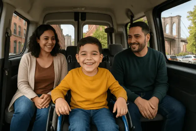 Accessible rides for families with wheelchair accessible vans in New York City