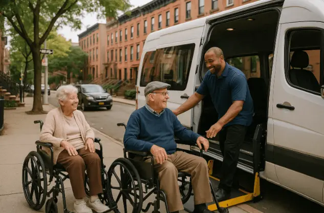 Professional wheelchair-friendly rides for seniors in NYC ensuring safe mobility.