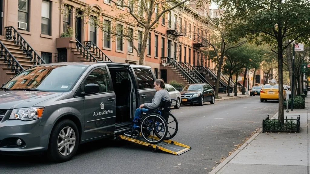 wheelchair rides Brooklyn using accessibility transport services.