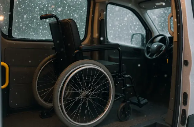 wheelchair accessible rides NYC winter protecting mobility devices from snow damage.