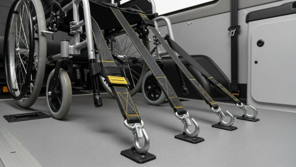 safe wheelchair transport with secure locking system in NYC.